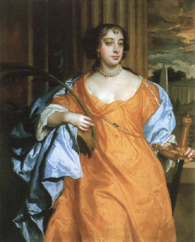 Sir Peter Lely barbara villiers,duchess of cheveland as st.catherine of alexandria Norge oil painting art
